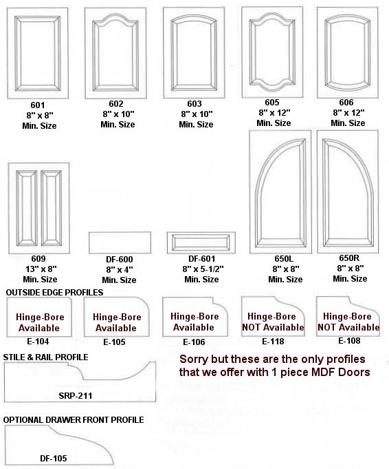 1 Piece Mdf Doors